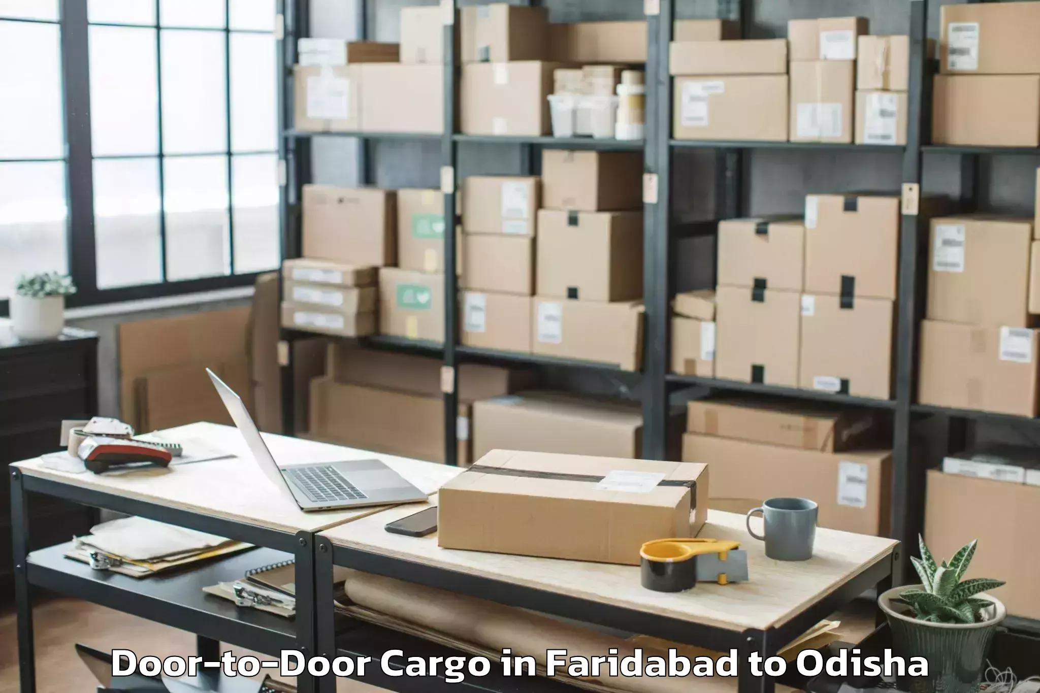 Book Your Faridabad to Barang Door To Door Cargo Today